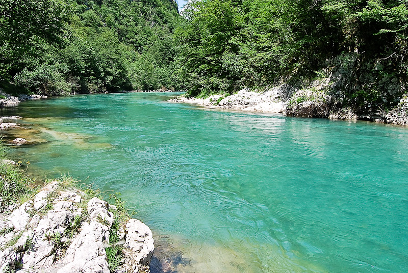 Река Тара в парке Дурмитор, Черногория, фотография