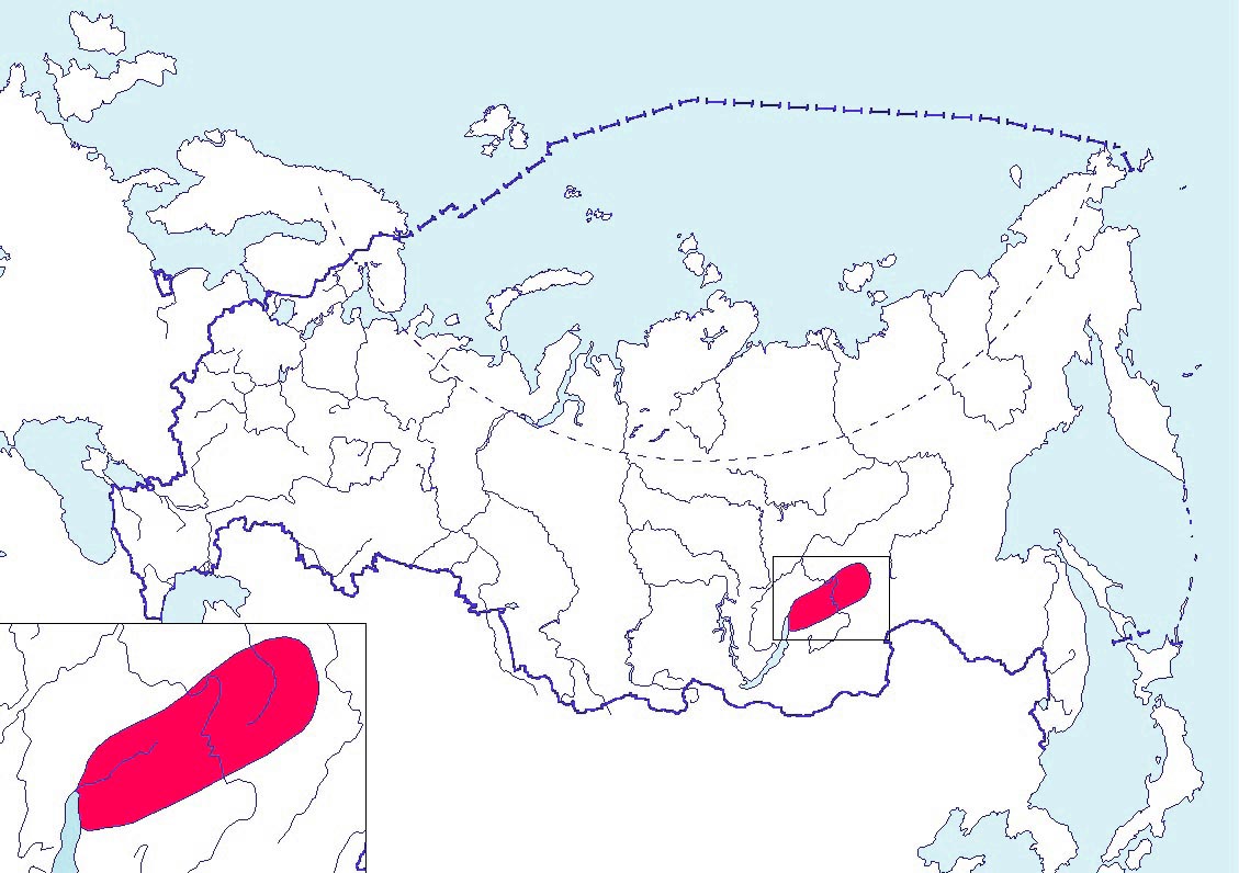 Голец арктический карта ареала
