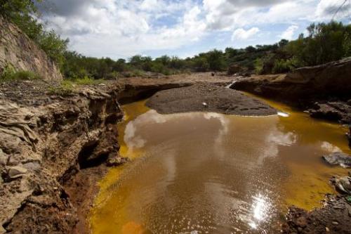 Несанкционированный отбор нефти вызвал утечку из трубопровода и загрязнение реки в Мексике