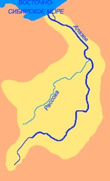 Карта реки Алазея