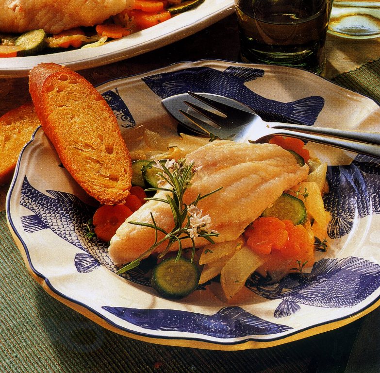 Фотография «Рыбного филе с овощами на пару»
