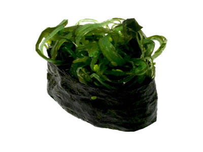 Фотография «Суши-гункан с маринованными водорослями (Чука)»